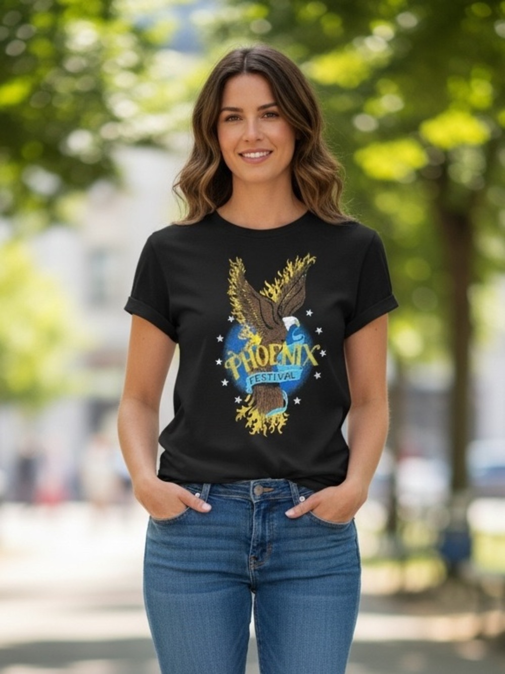 Prince Peter Collection black Phoenix festival t-shirt